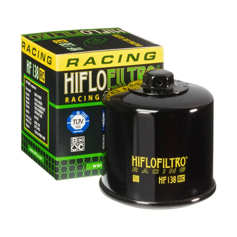 FILTRO DE ACEITE P/ MOTO DEPORTIVA SUSUKI-APRILLIA (HF138RC)