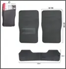 Alfombra de Tela Gris 3PZAS/SET (LF-5058-G)