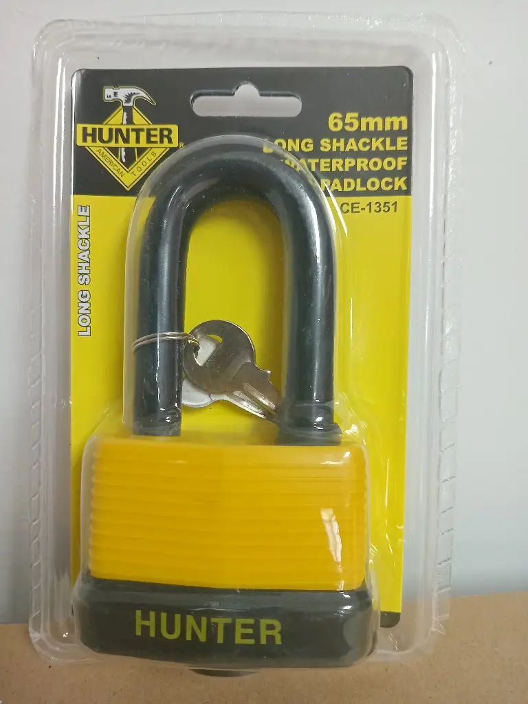 CANDADO LAMINADO ARCO LARGO A PRUEBA DE AGUA 65MM (CE-1351 )