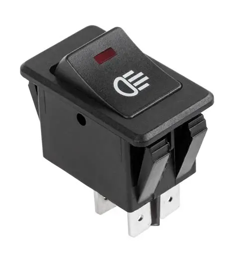 SWITCH DE LUCES BLANCA 12V (ASW17D)