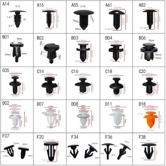 CLIP PLASTICO P/CARROCERIA (LF-7812)