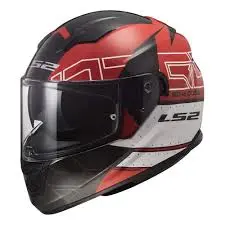CASCO INTEGRAL LS2 STREAM EVO STREET NEGRO-ROJO TALLA M