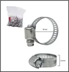 [900*11*0039] GRAPAS DE MANGUERA 2"1/2 BOLSA 10PCS(F-1292) (G-32-100PCS)