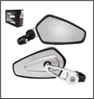 [900*11*0282] ESPEJO RETROVISOR PARA PUÑOS SILVER (TM-1208-SIL)
