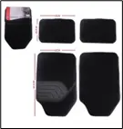 [900*11*0419] Alfombra de Tela Negra 4PZAS/SET 350G (LF-16004)