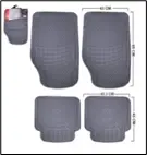 [900*11*0431] Alfombra para Auto Gris 4PZAS/SET (LF-5068-G)