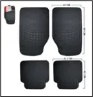 [900*11*0432] Alfombra para Auto Negra 4PZAS/SET (LF-5068-N)