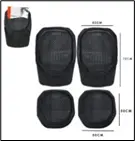 [900*11*0434] Alfombra p/ auto negra 4PZAS/SET (LF-5071-N)
