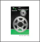 sproket delantero/trasero 38-14T AK (TM-3303)