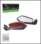 ESPEJO P/MOTO NEGRO/ROJO ROSCA 8-10MM (LF-1204-R)