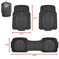 ALFOMBRA PVC Negra 3pza (LF-16024)