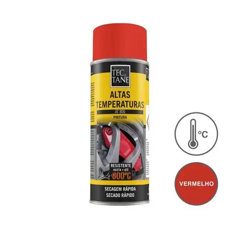 SPRAY ALTA TEMPERATURA 800°C ROJO SATINADO 400ML (108013)