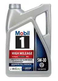 ^^ACEITE MOBIL 1 5W-30 HIGH MILEAGE (02)
