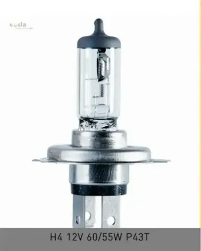BOMBILLO H4 STANDARD 12V 60/55W P43T CLEAR