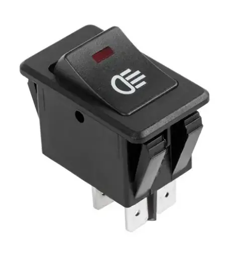 SWITCH DE LUCES BLANCA 12V (ASW17D)